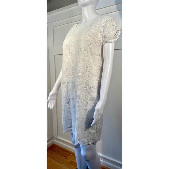 Mango Crochet Knit Dress - Classy White Summer Elegance - Size Small* WD38 - Picture 5 of 14